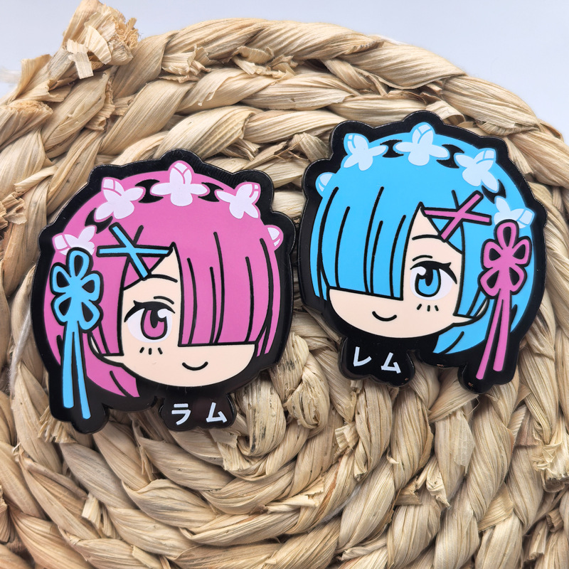 Ram Rem Metal Badges Anime Re: - Japan Lifestyle ulasan dan harga