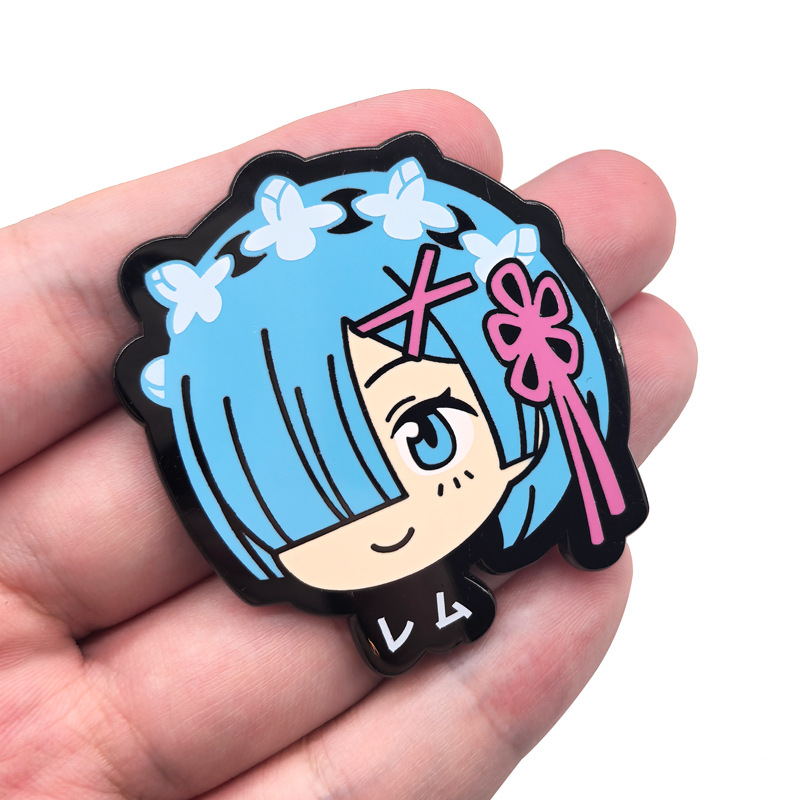 Ram Rem Metal Badges Anime Re: - Japan Lifestyle ulasan dan harga