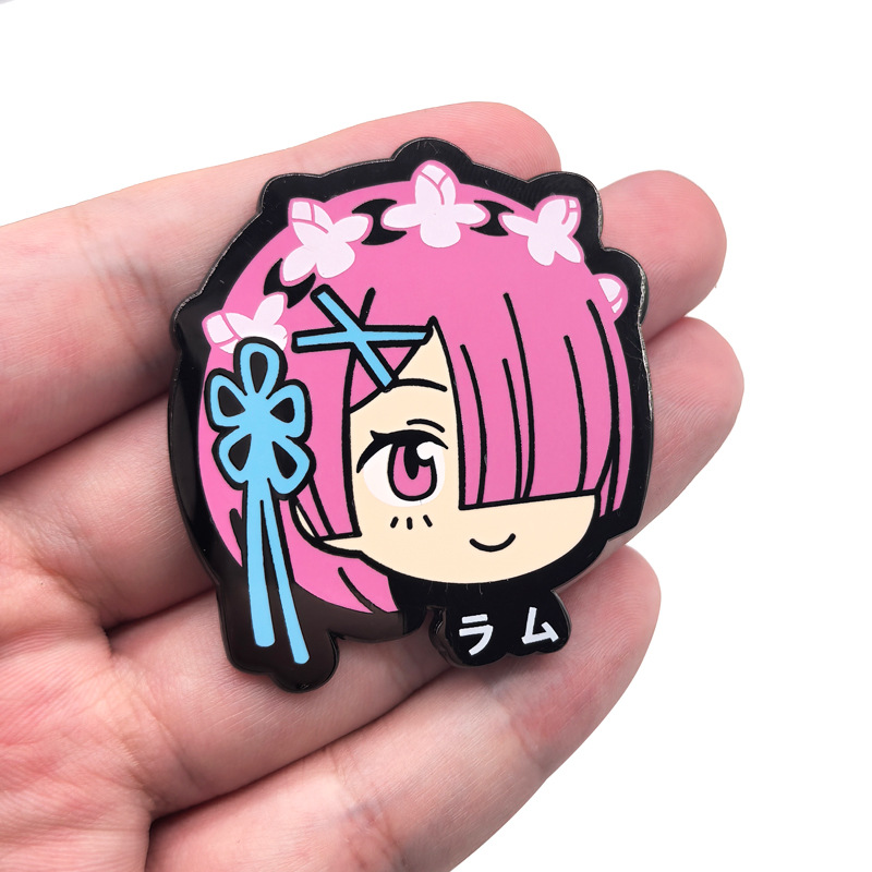 Ram Rem Metal Badges Anime Re: - Japan Lifestyle ulasan dan harga
